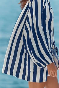 Maeve Striped Tie-Front Tunic