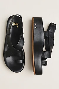 Cara Cross Strap Platform Sandals
