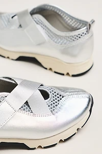 All Black Crisscross Slip-On Sneakers