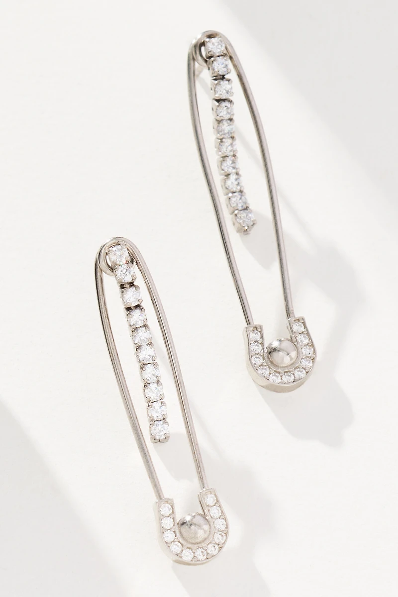 Maison Irem Safety Pin Atomic Earrings