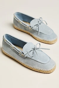 Paloma Barcelo Suede Bow Boat Shoes