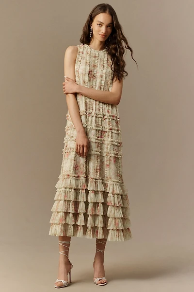 Mac Duggal Criss-Cross Midi Dress