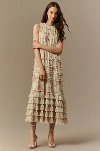 Mac Duggal Criss-Cross Midi Dress