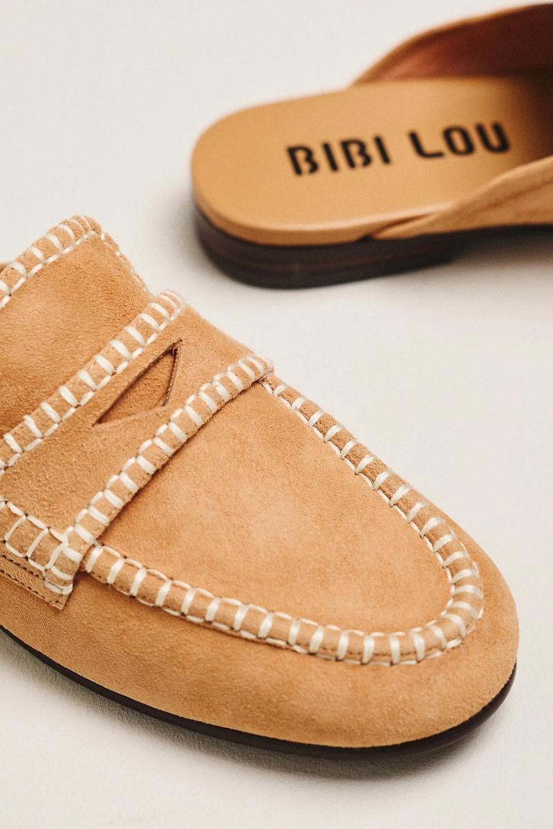 Bibi Lou Nela Suede Slip-On Loafers