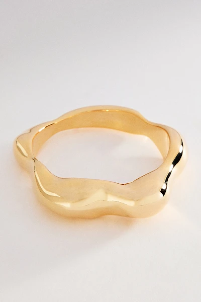 Scalloped Hinge Bangle Bracelet