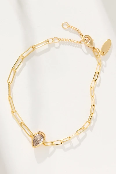 Delicate Linked Crystal Bracelet