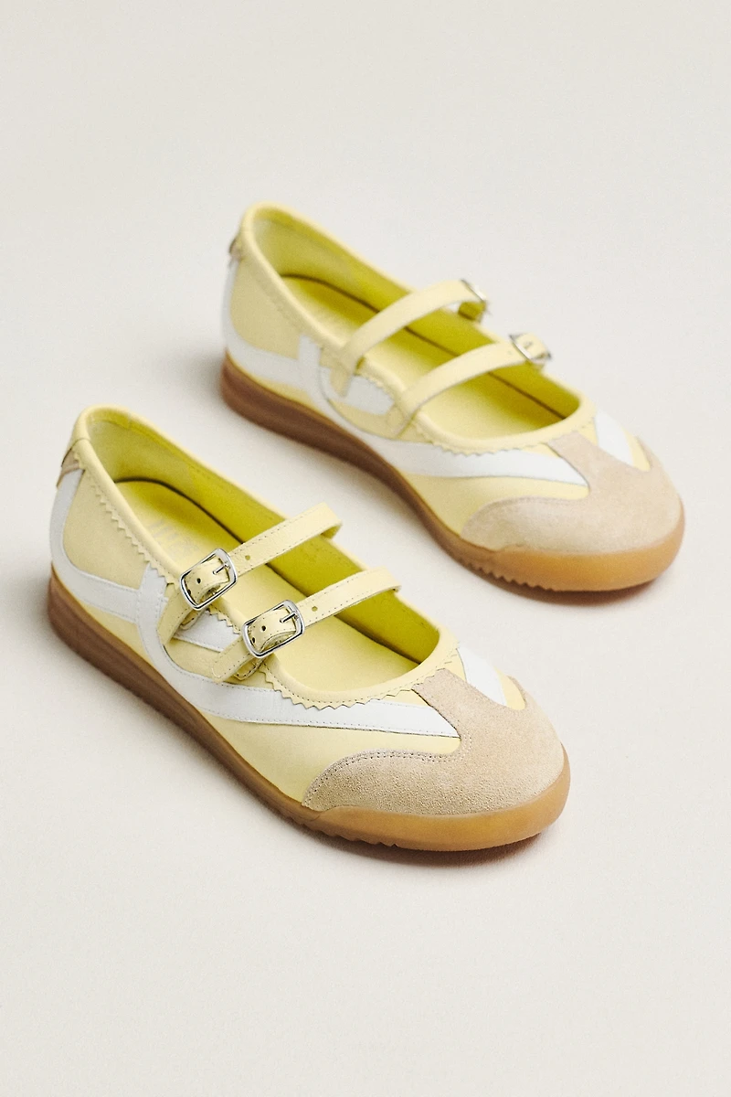 Bronx Cli-oo Double-Strap Mary Jane Sneakers