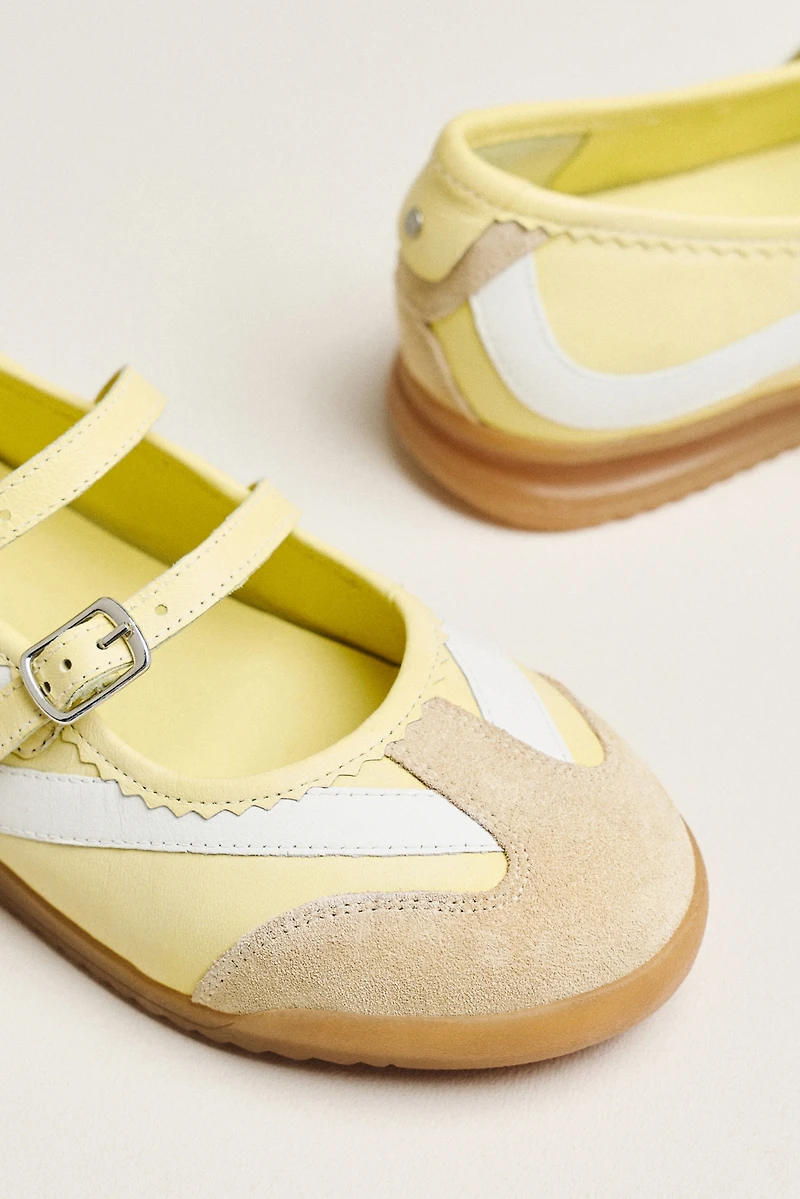 Bronx Cli-oo Double-Strap Mary Jane Sneakers