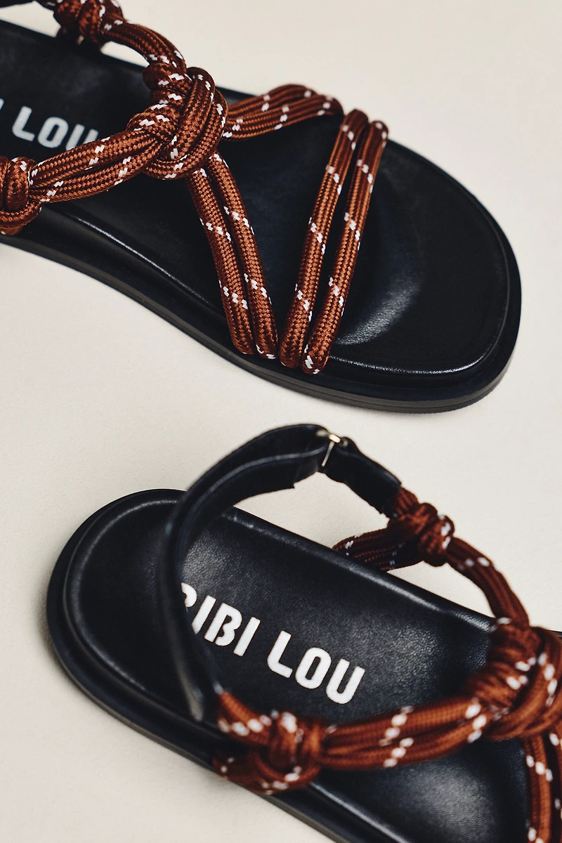 Bibi Lou Rope Slingback Sandals
