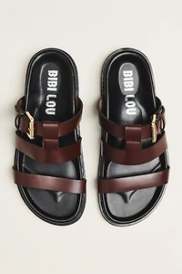 Bibi Lou Lisy Buckle Slide Sandals