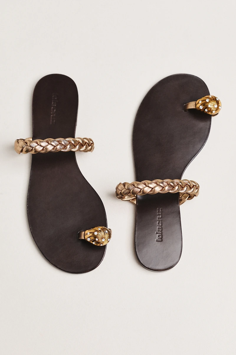 Lola Cruz Mona Toe-Ring Sandals
