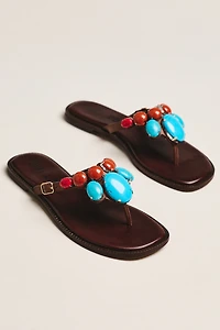 Bibi Lou Fira Stone Thong Sandals