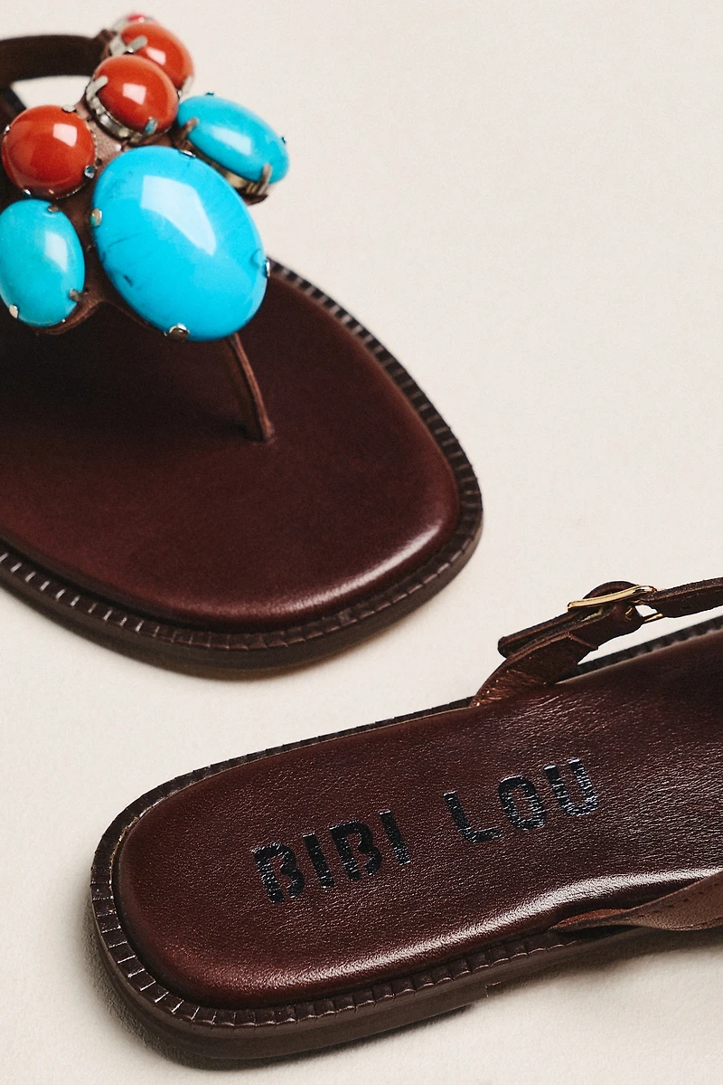 Bibi Lou Fira Stone Thong Sandals