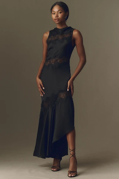 Shona Joy Simona Asymmetrical Panelled Maxi Dress