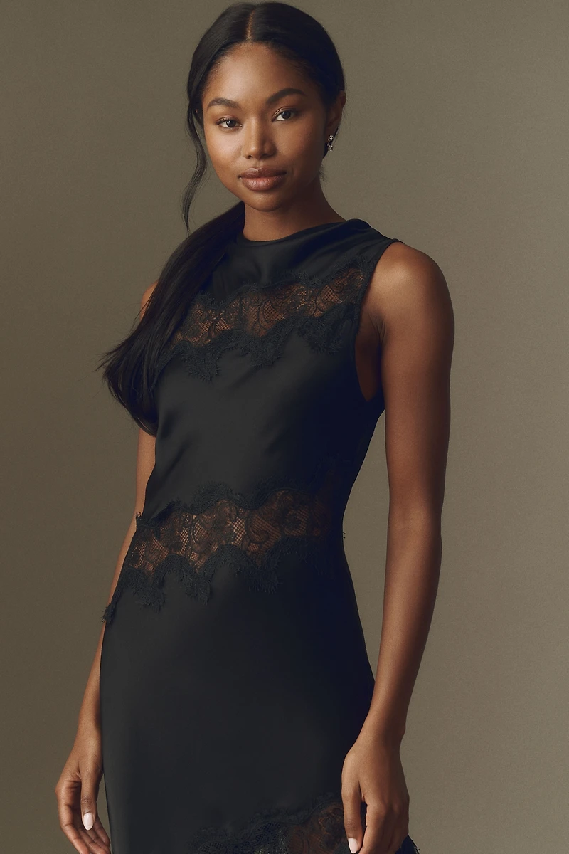 Shona Joy Simona Asymmetrical Panelled Maxi Dress