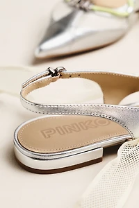 PINKO Gianira 30 Pointed Toe Slingback Flats
