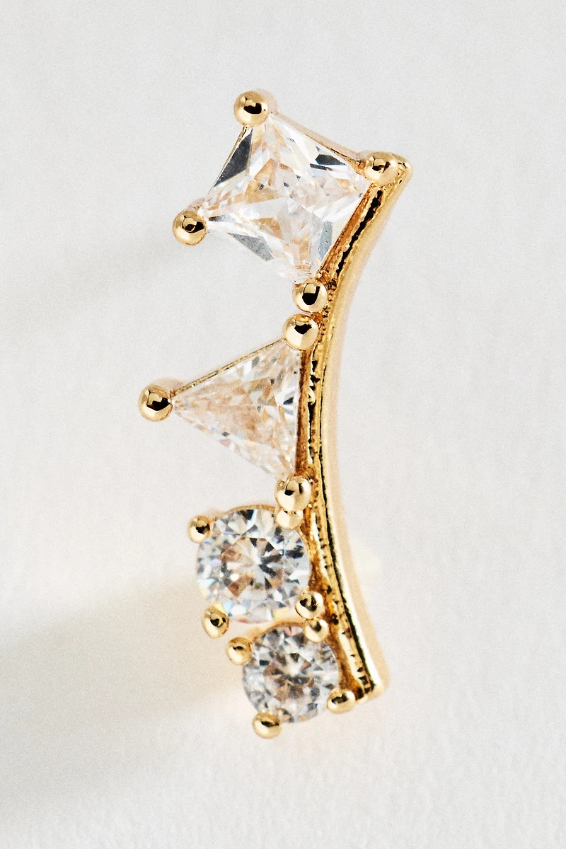 Linear Crystal Earrings