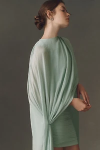 Deme by Gabriella Sloane Overlay Cape Dress