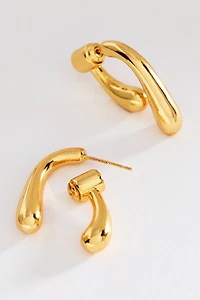 Sculptural Mini Swirl Earrings