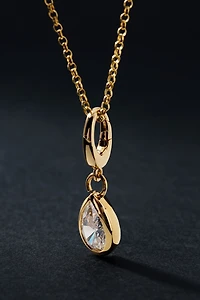 Diamond Teardrop Charm