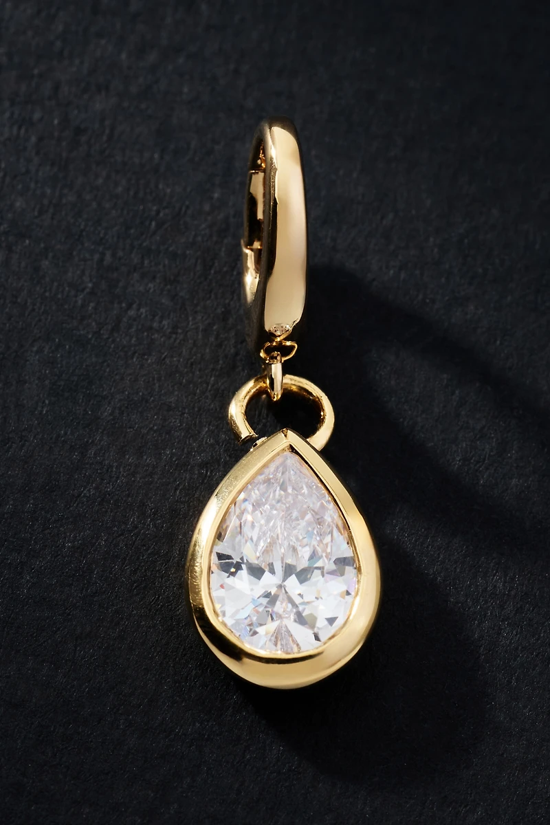 Diamond Teardrop Charm