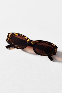 Oval Slim East-West Sunglasses