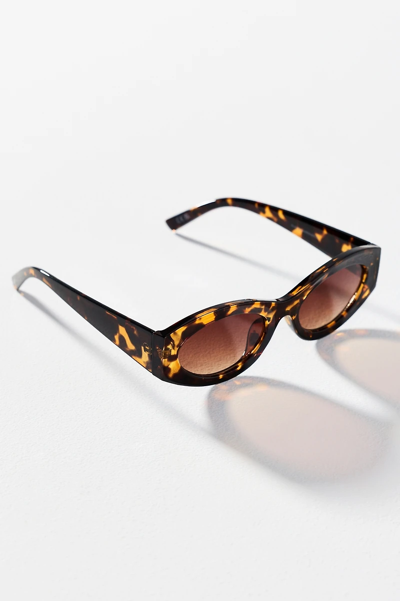 Oval Slim East-West Sunglasses
