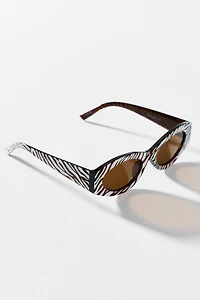 Oval Slim East-West Sunglasses