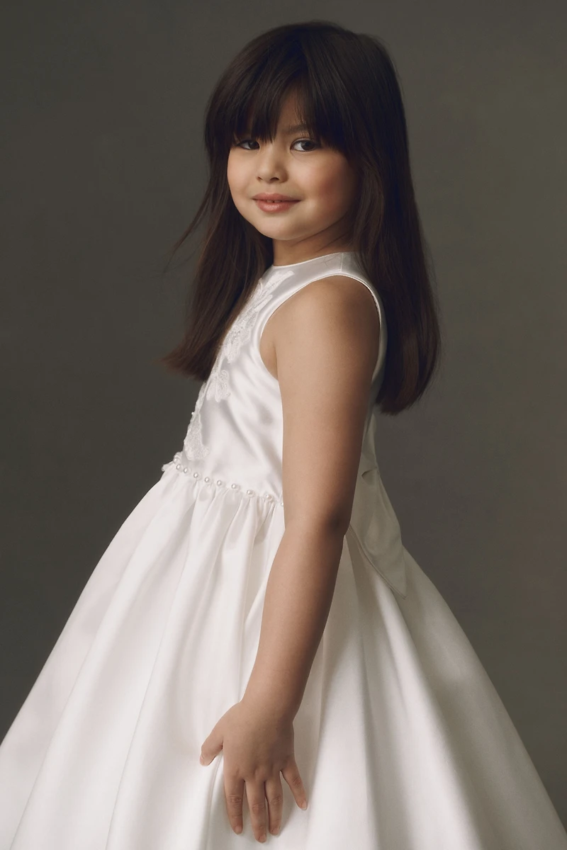 Princess Daliana Delicate Floral Flower Girl Dress
