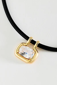 Gem Pendant Cord Necklace