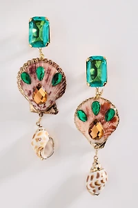 Mercedes Salazar Siren Shell Clip-On Earrings
