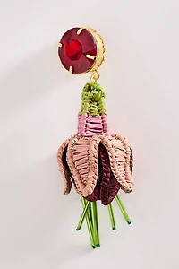 Mercedes Salazar Floral Drop Clip-On Earrings