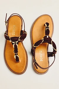 Schutz Camellia Thong Slingback Sandals