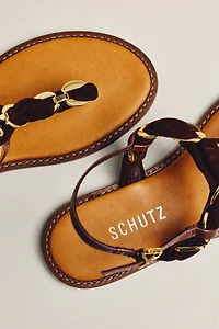 Schutz Camellia Thong Slingback Sandals