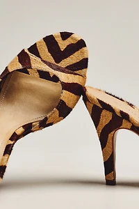 Schutz Clea Open-Toe Mule Heels