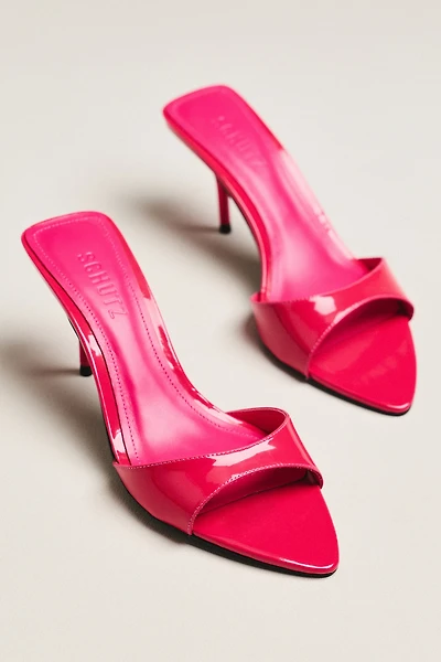 Schutz Elodie Open-Toe Mule Heels