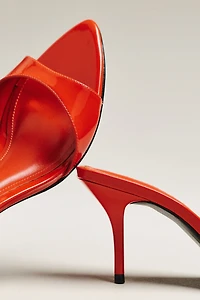 Schutz Elodie Open-Toe Mule Heels