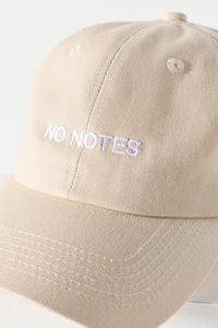 Intentionally Blank No Notes Baseball Cap