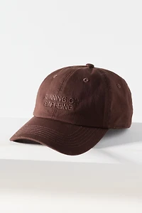 Intentionally Blank Running on Caffeine Baseball Cap