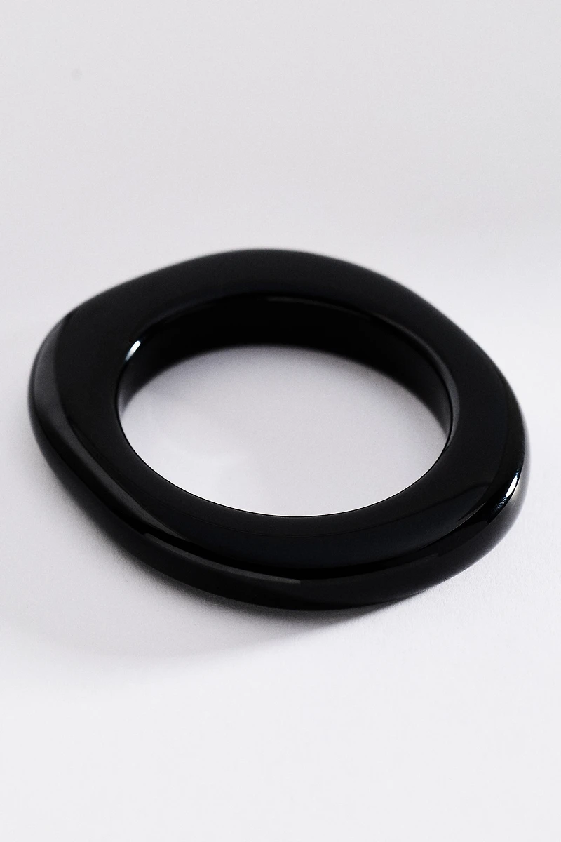 Translucent Resin Bangle Bracelet