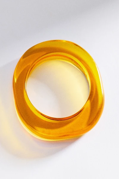Translucent Resin Bangle Bracelet