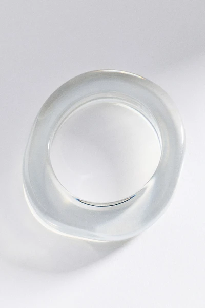 Translucent Resin Bangle Bracelet