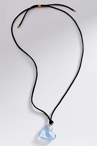 Heart Cord Pendant Necklace