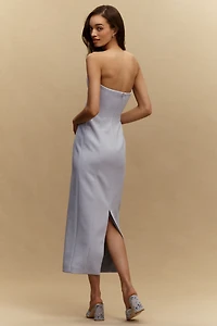 MISHA Avatus Crepe Strapless Maxi Dress
