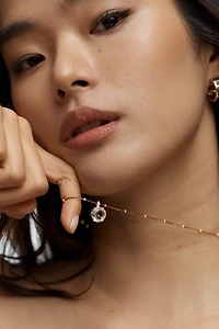 Floating Crystal Pendant Necklace