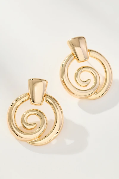 Swirl Post Earrings