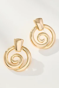 Swirl Post Earrings