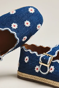 Maeve Scalloped Edge Espadrille Mary Jane Flats