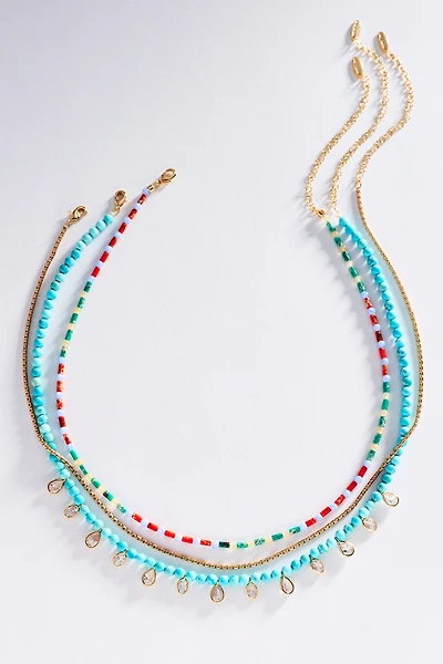 Shades of Sea Layering Necklaces
