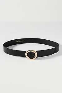 By Anthropologie Bold Round Buckle Belt